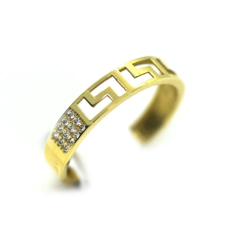 Anillo en Oro 18 Kilates con Zirconia y Guarda Anillo en Oro 18 Kilates con Zirconia y Guarda